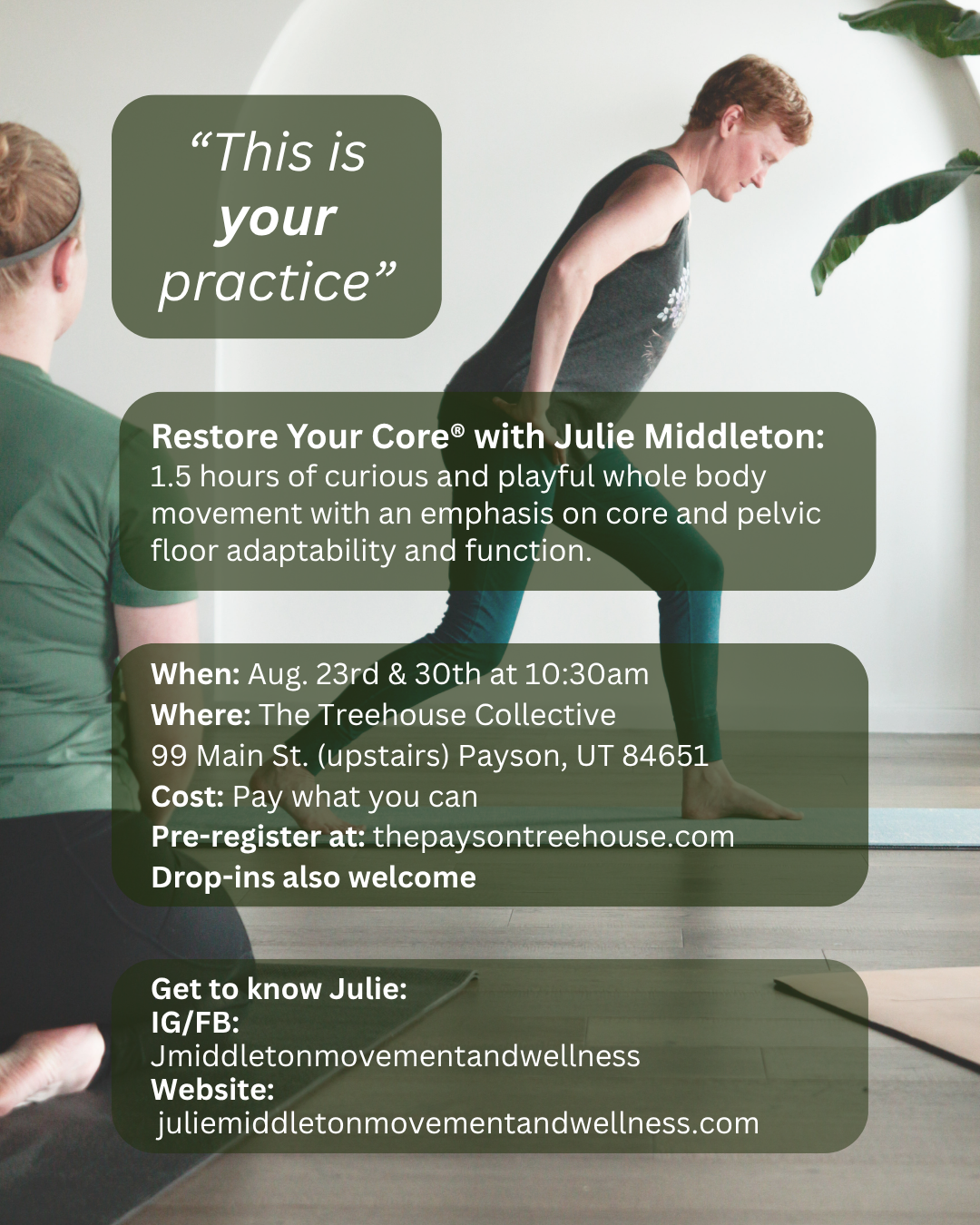 Restore Your Core® at the Treehouse Collective