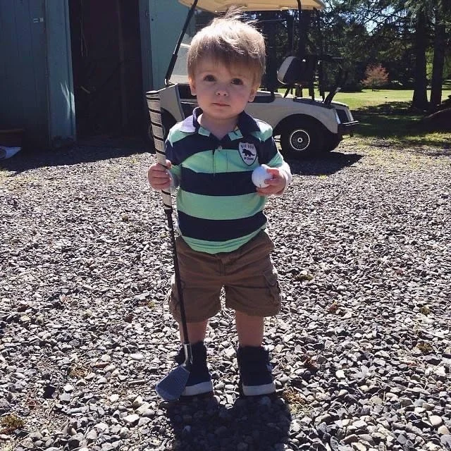 Where it started! Swipe to see how it&rsquo;s going ⛳️❤️