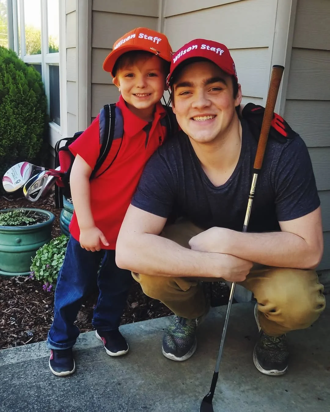 Our Jr. Pro repping @wilsongolf and headed to #greenleagolfcourse to start his two year #mastersdrivechipandputt #2020