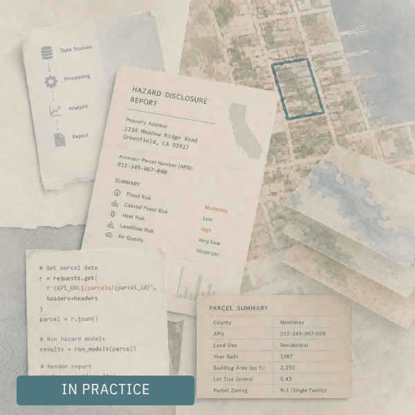 What happens behind the scenes of an automated hazard report