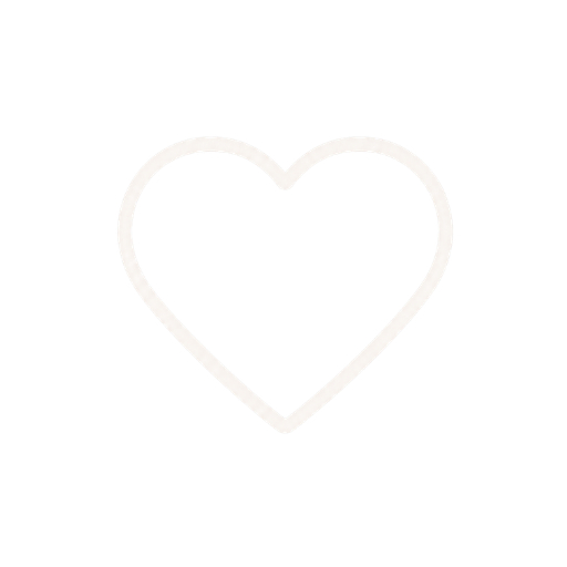 White heart outline on a black background.