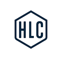Logo with the letters 'HLC' inside a hexagon outline