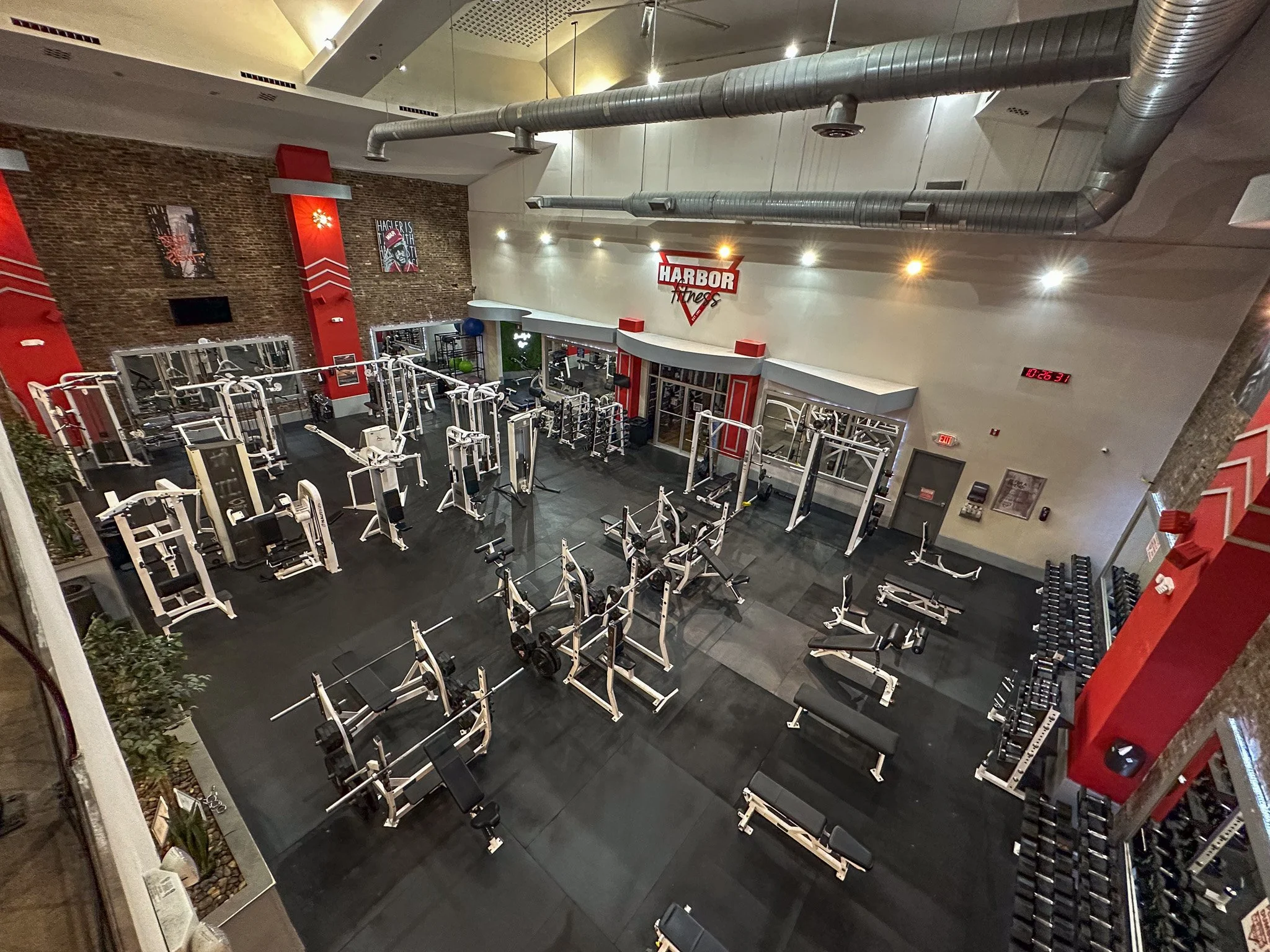 HARBOR FITNESS 92 VIEW FROM MEZZANINE