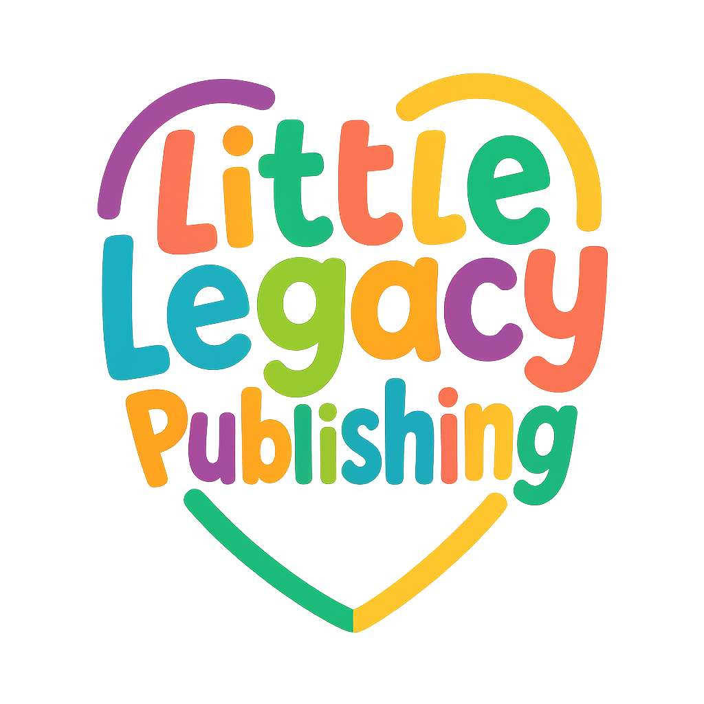 Colorful logo with the text 'Little Legacy Publishing' inside a heart shape.