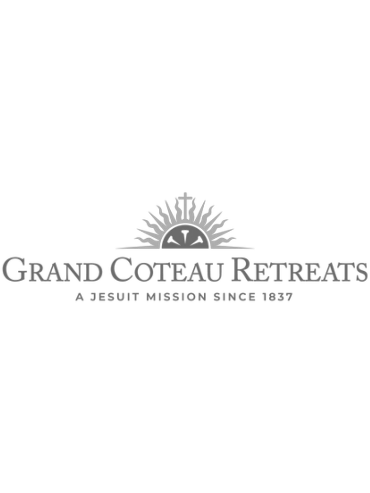 Logo for Grand Cotteau Retreats featuring a stylized sun with rays and a cross, with the text 'Grand Cotteau Retreats A Spirit Mission Since 1937'.