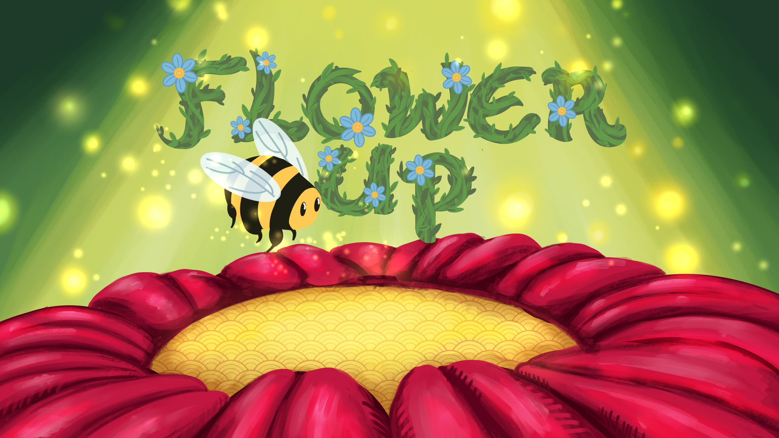Flower Up, Game Start Screen for ASL Aspire