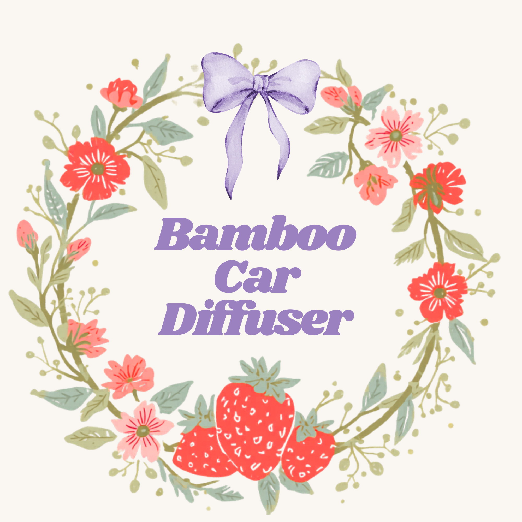 Bamboo Car Diffuser