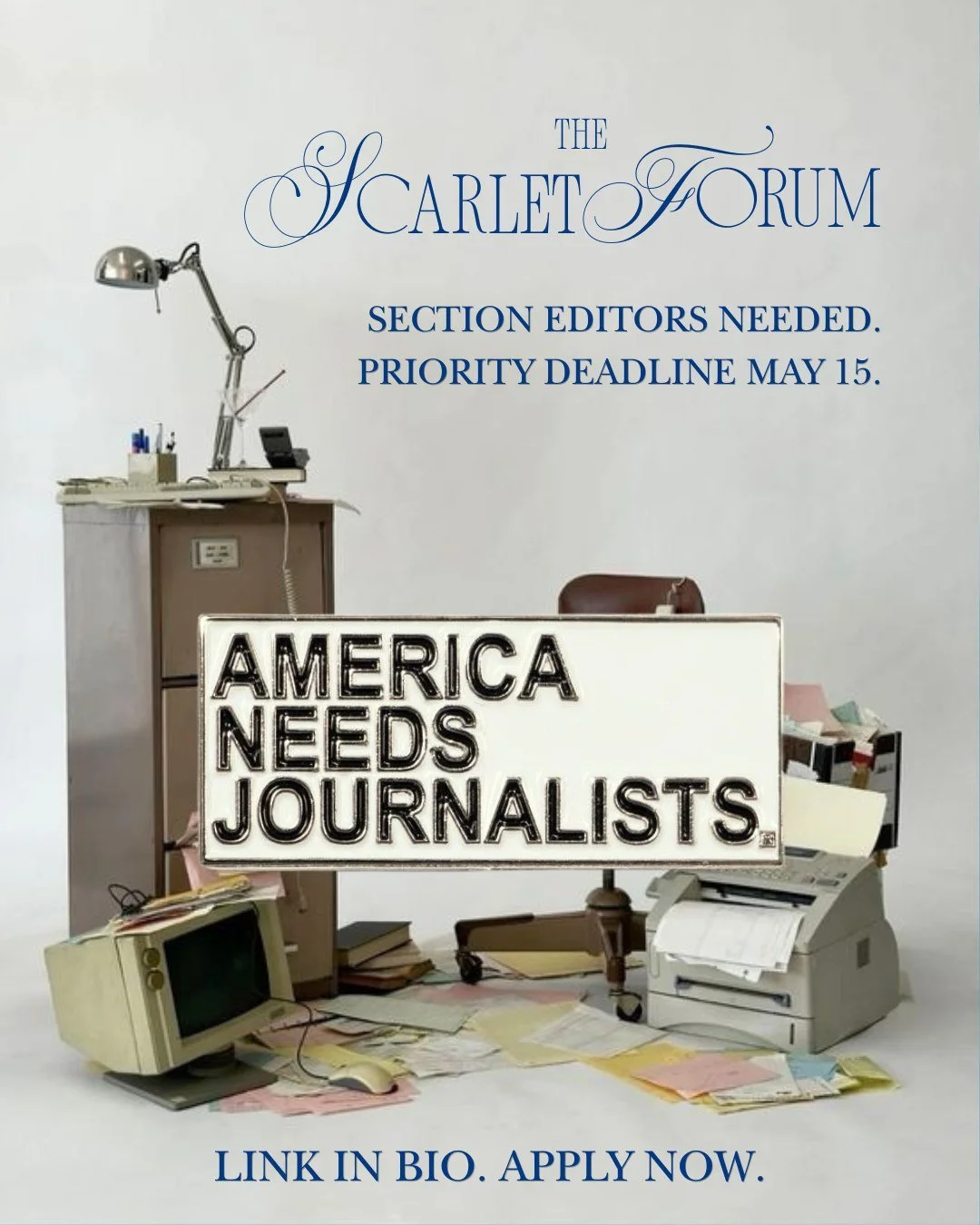 Section Editor Applications are OPEN! 📝 

Want to help shape The Scarlet Forum&rsquo;s next semester of stories? We&rsquo;re recruiting Section Editors for Summer/Fall 2026.

Term: June 1&ndash;Dec 31, 2026 📢
Priority deadline: May 15 ‼️
Apply: lin