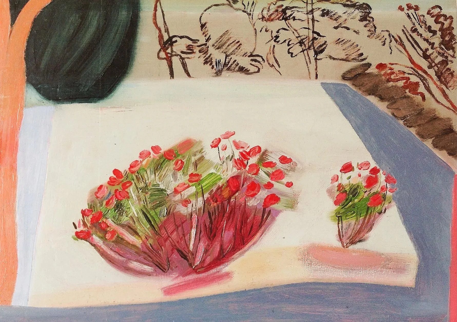 Bloom,  oil on board, 30 x 35 cm