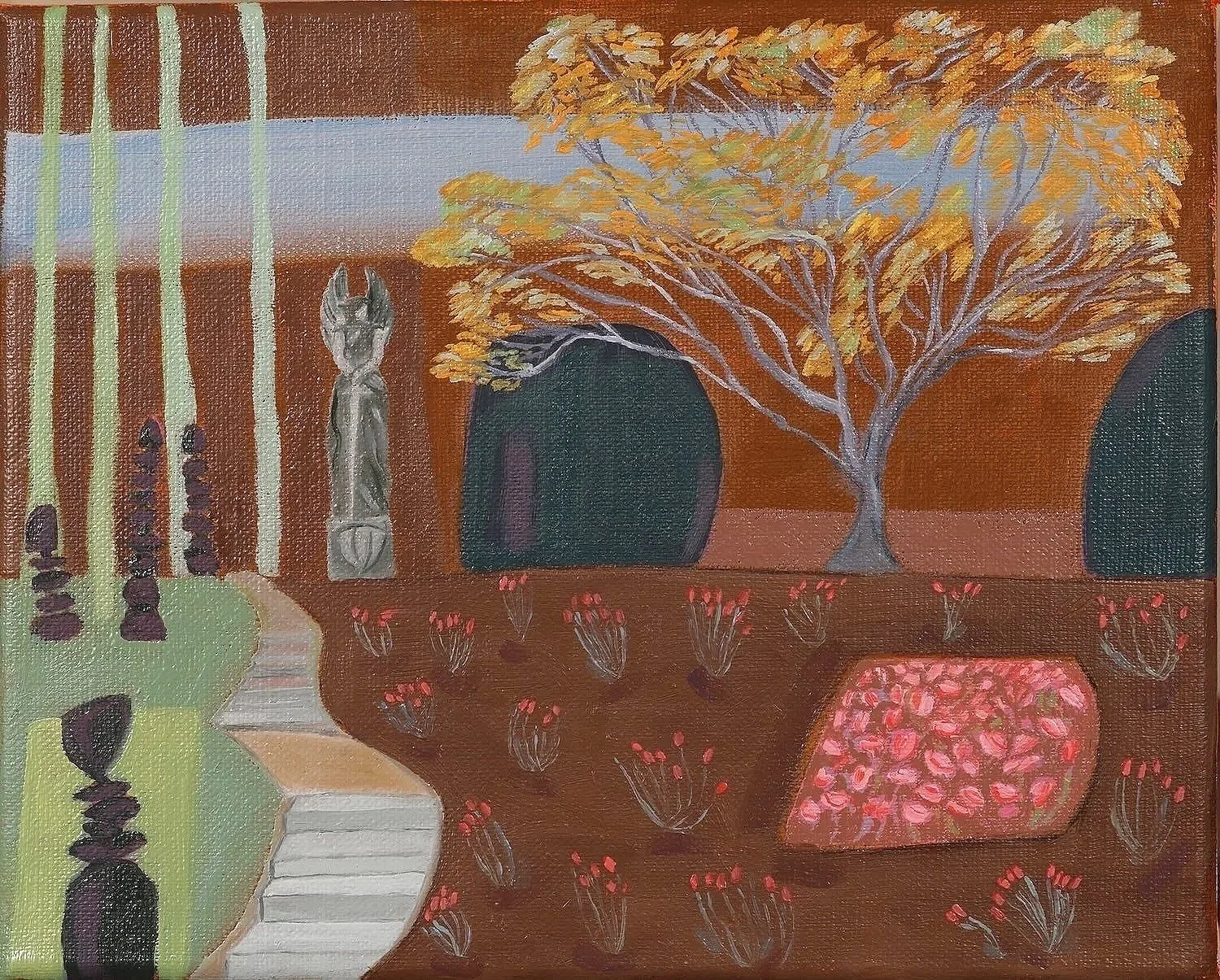 Time and Honour 2, oil on linen, 2022, 20 x 25 cm