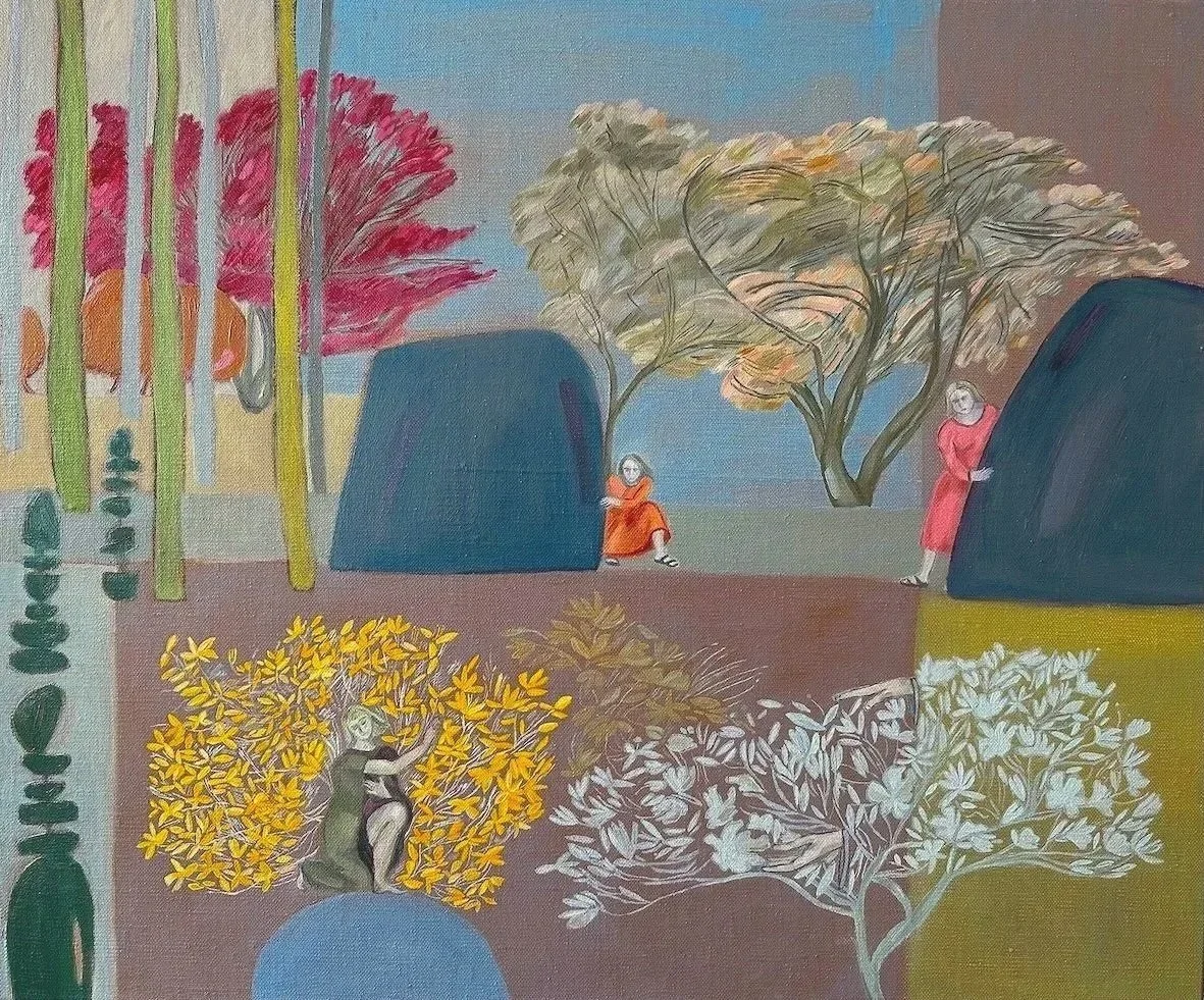The Watchers, 2024, oil on linen, 50 x 60cm