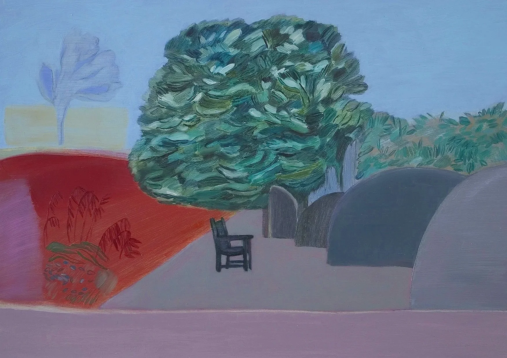 Path, oil on board, 30 x 45 cm