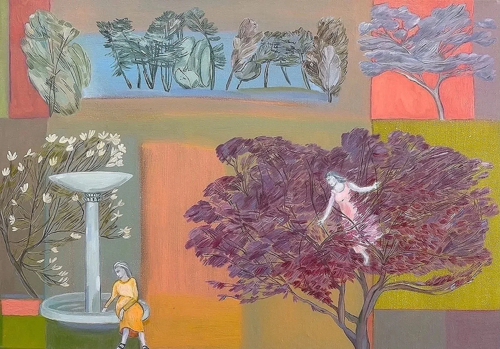 The Beholder, 2025, oil on linen, 42 x 59 cm