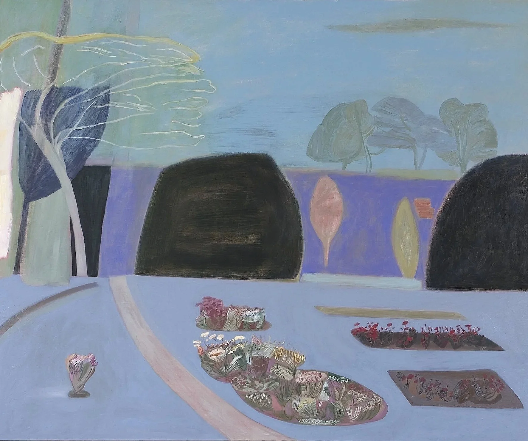 Blue Garden, oil on canvas, 102 x 122 cm 