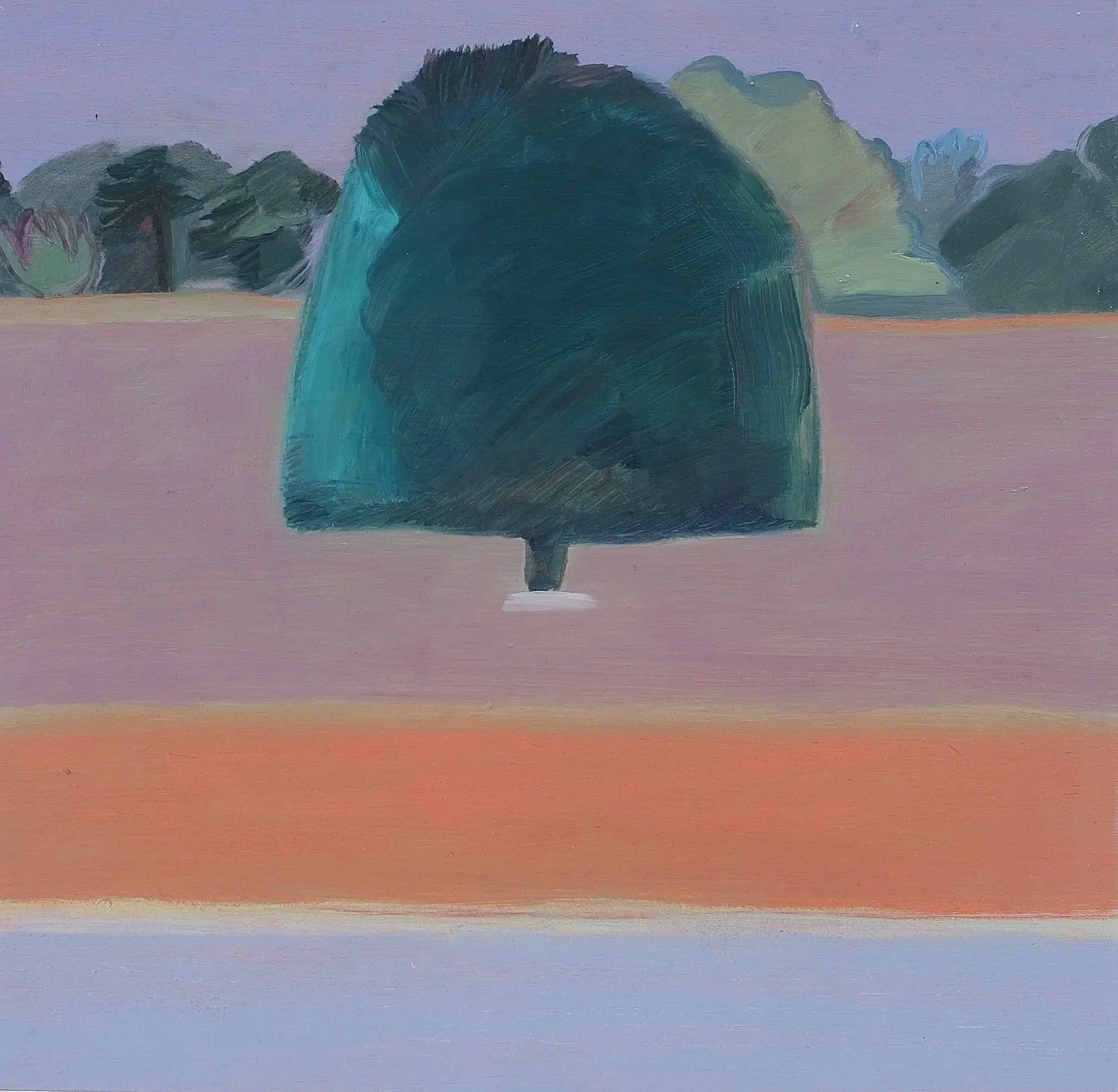 In a Garden 6, oil on board, 25 x 25 cm
