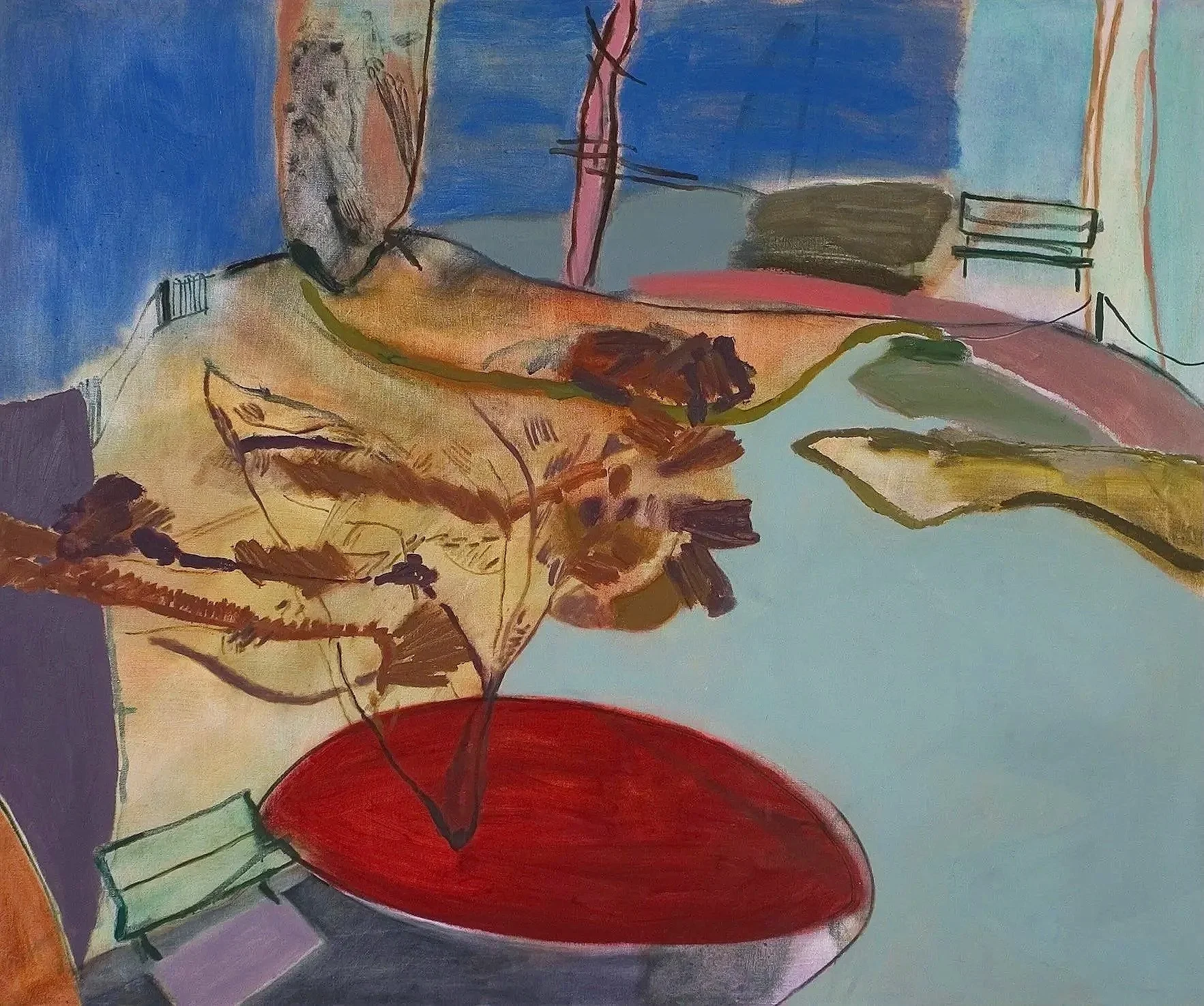 Red Spring, oil on canvas 102 x 122 cm