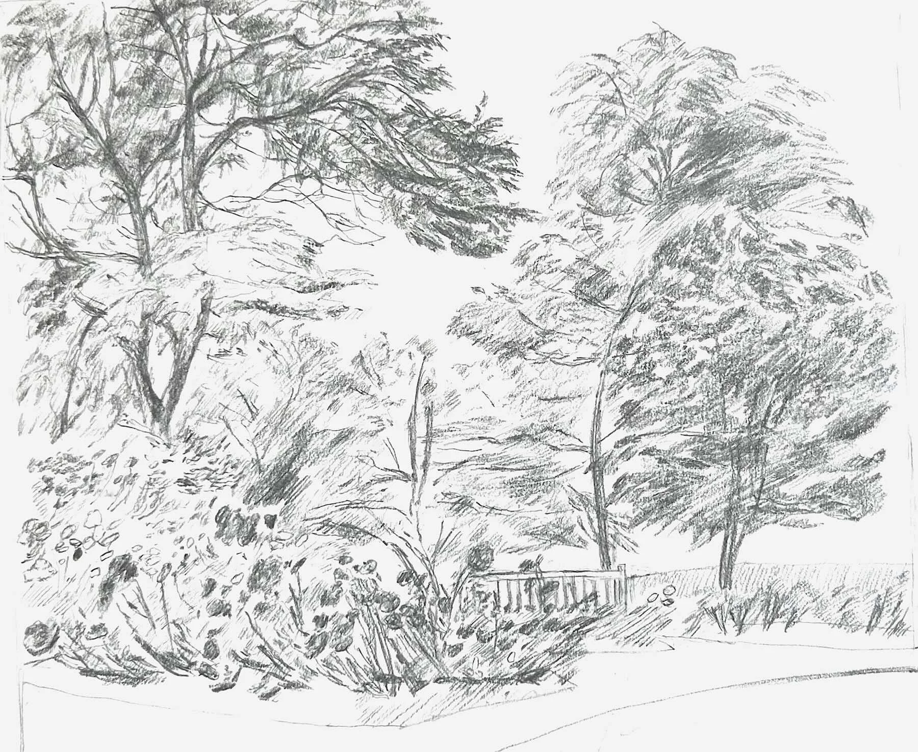 Sketchbook, pencil on paper