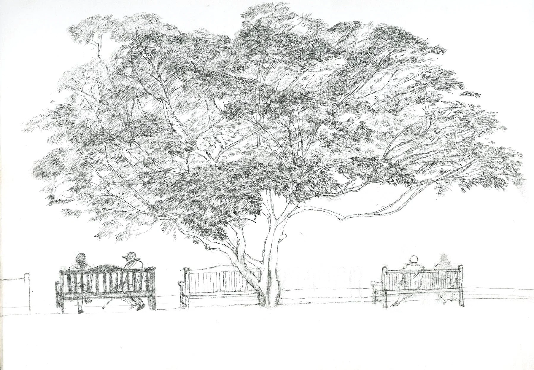 Sketchbook, pencil on paper