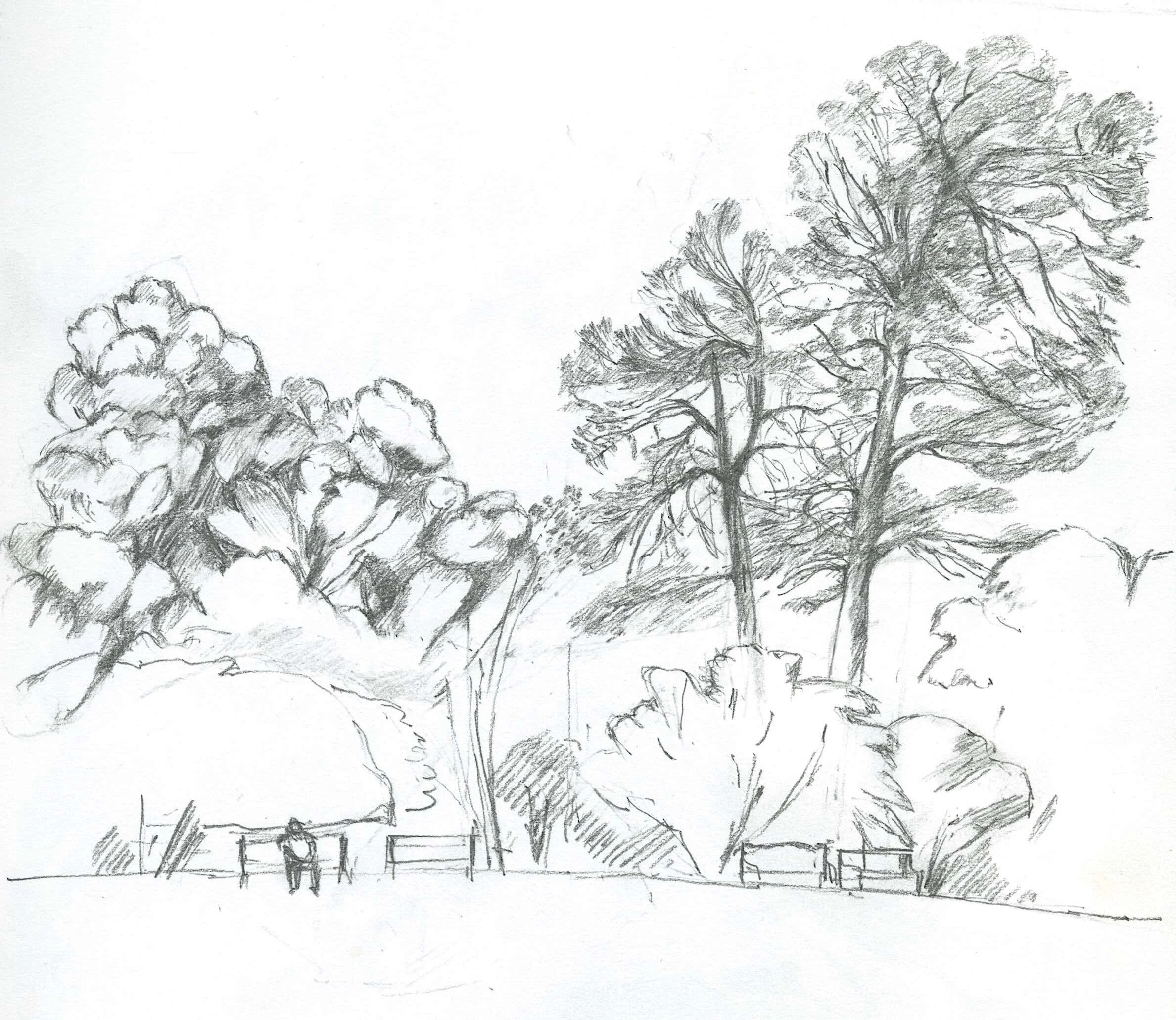 Sketchbook, pencil on paper