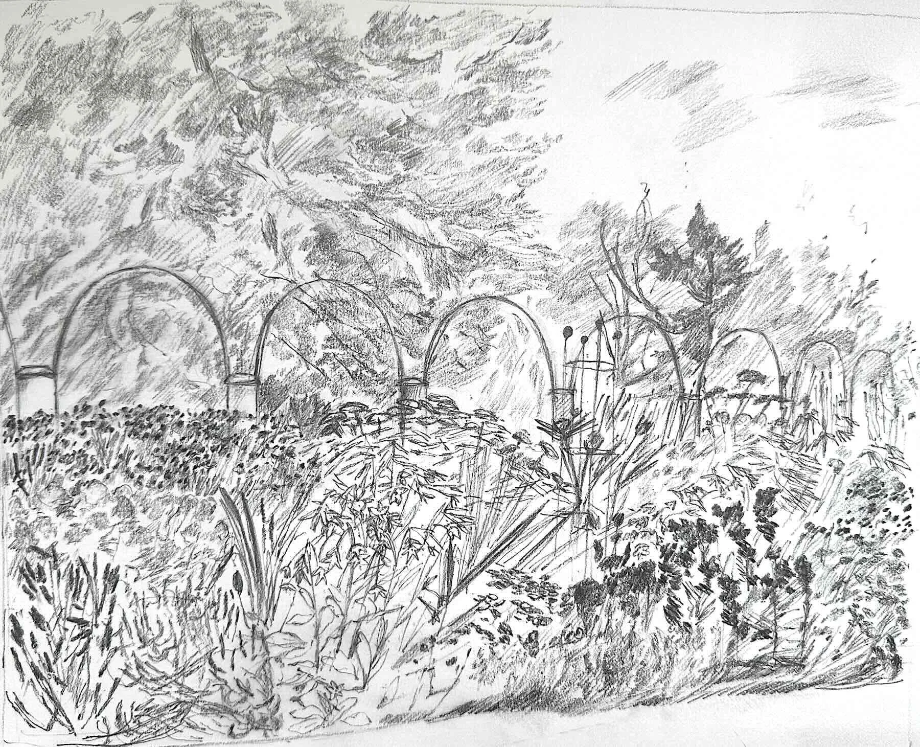 Sketchbook, pencil on paper