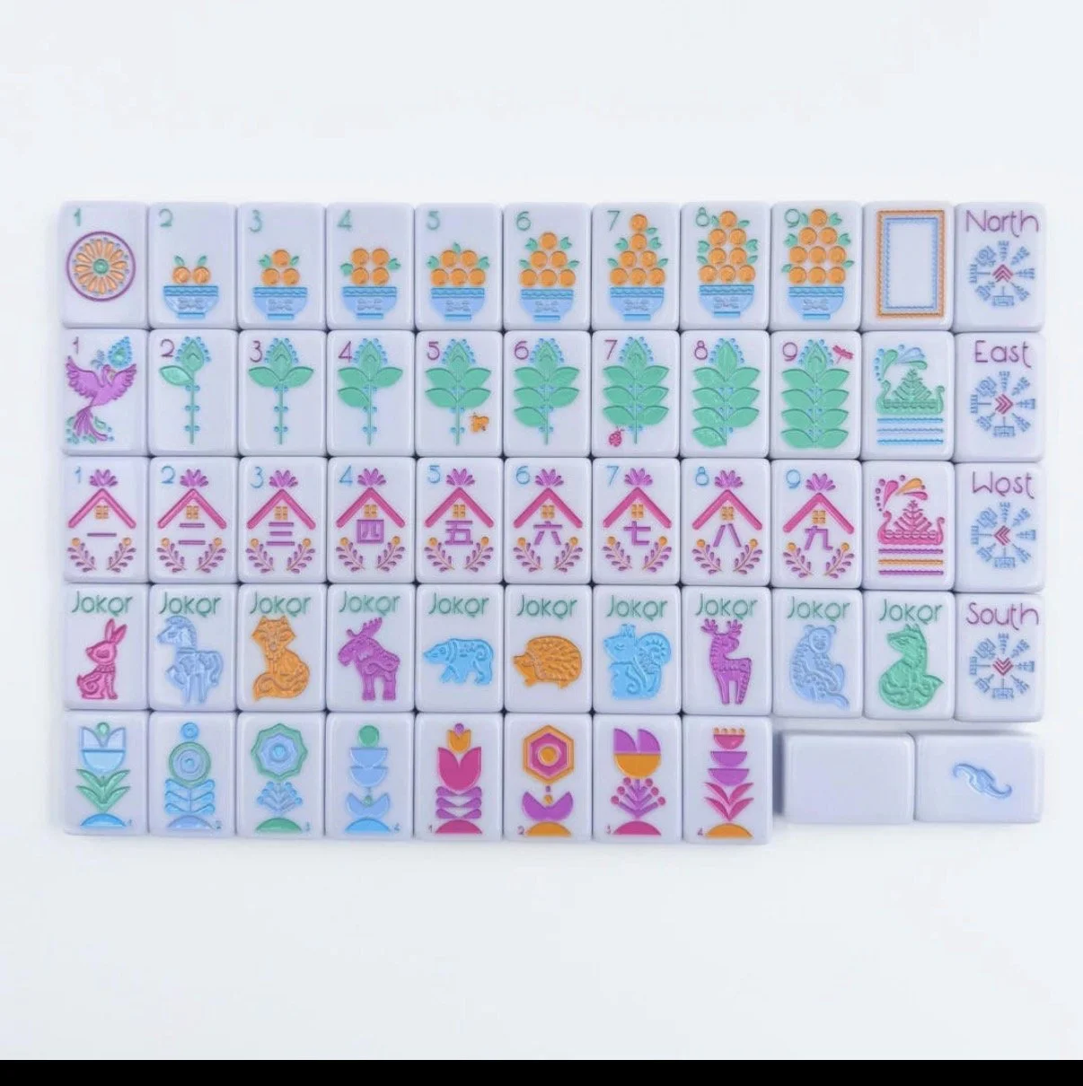 The Scandinavian Folk Art Series | Mahjong with Nordic Style