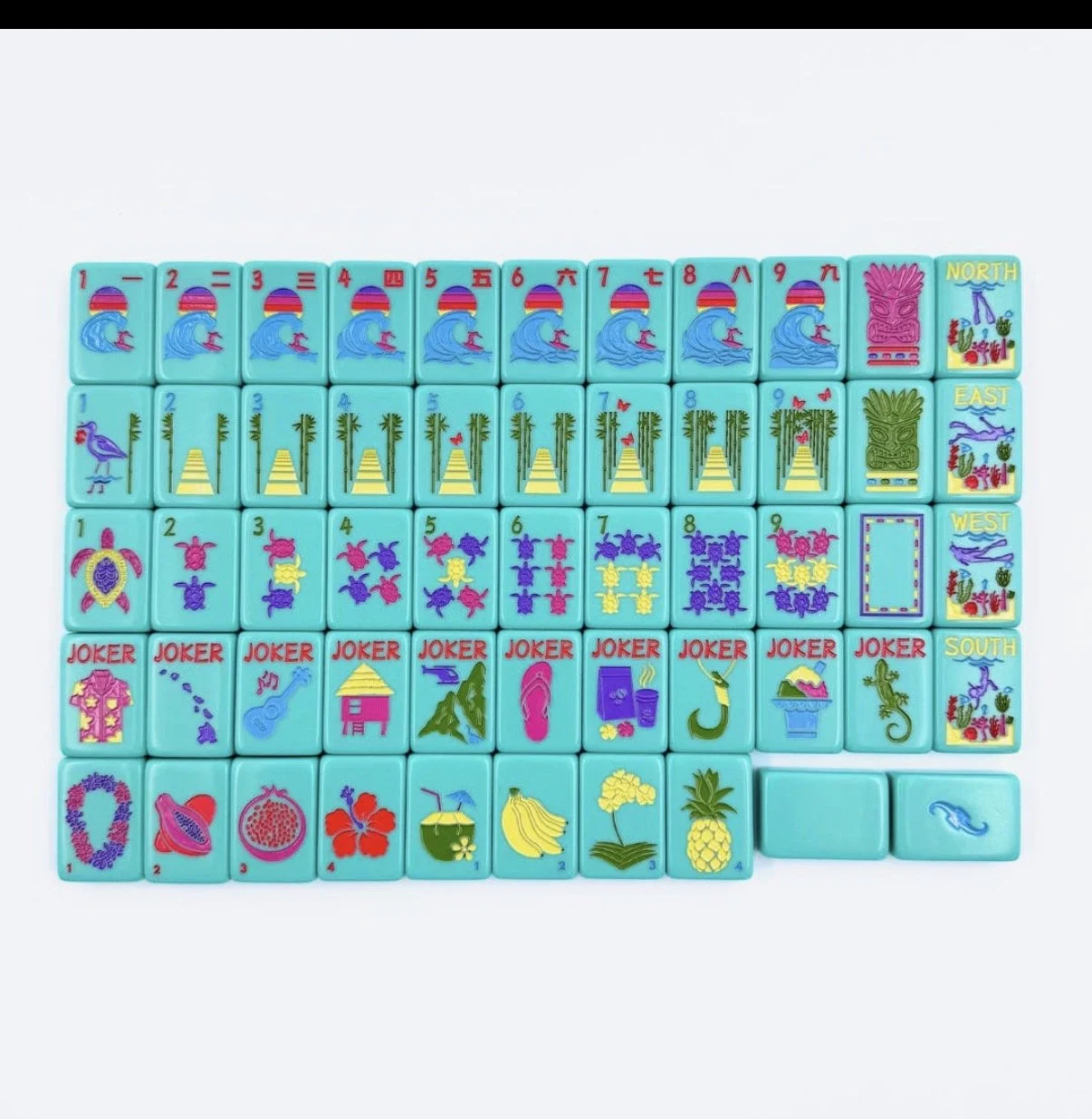 The Hawaii Series | Mahjong Tile Set with Aloha Flair