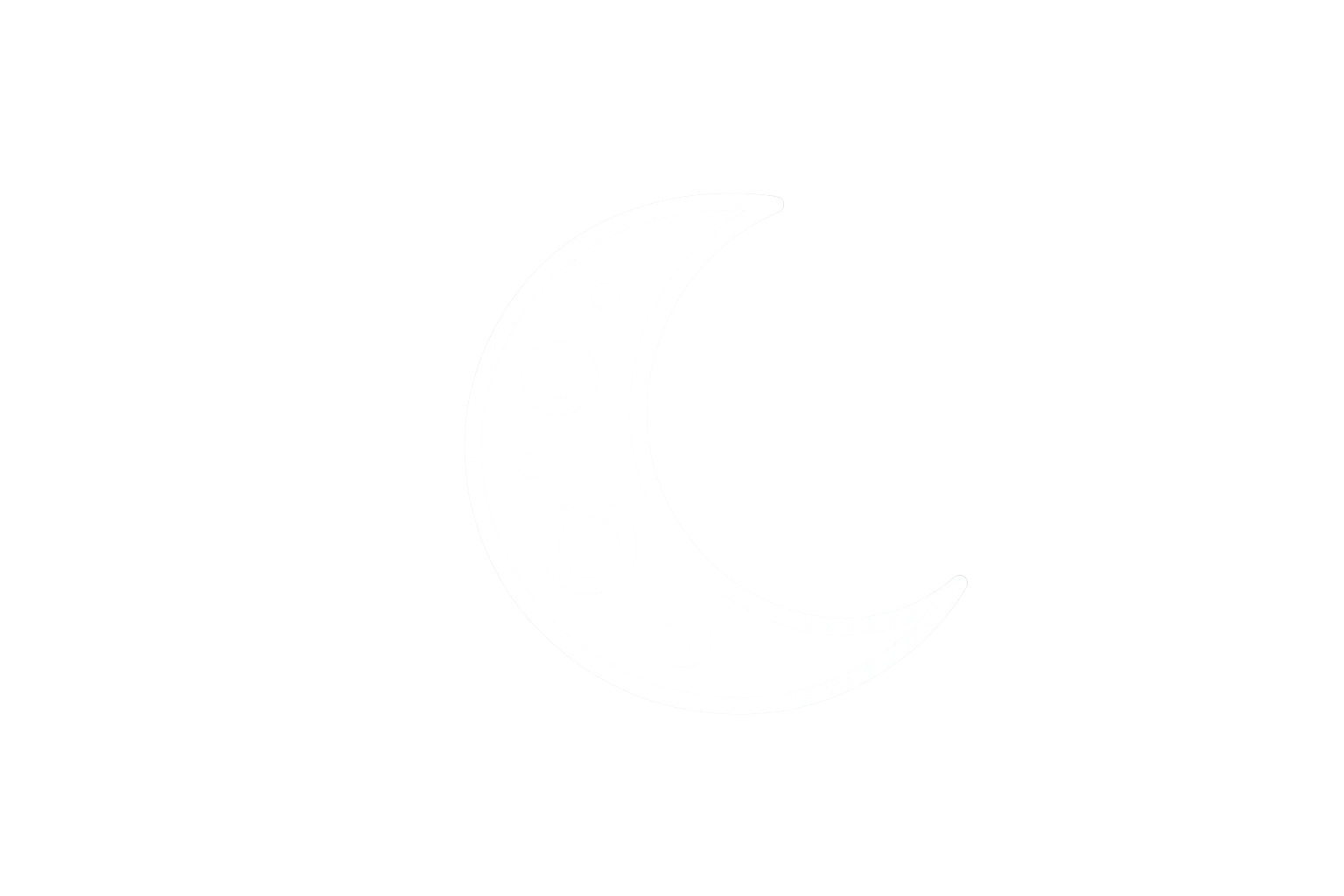 Crescent moon icon representing support for women experiencing perimenopause