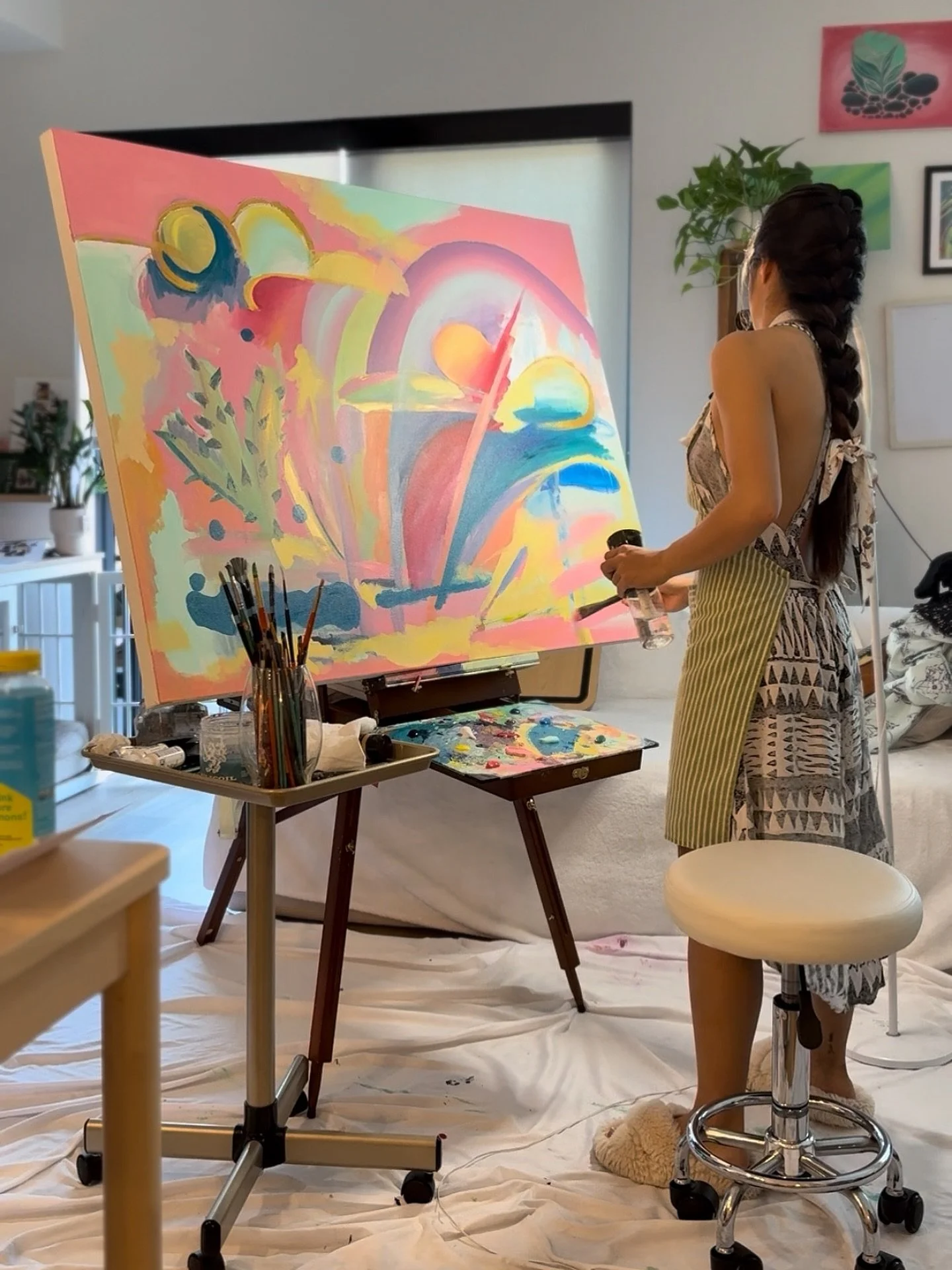 I am at 38.2% of this painting 😌