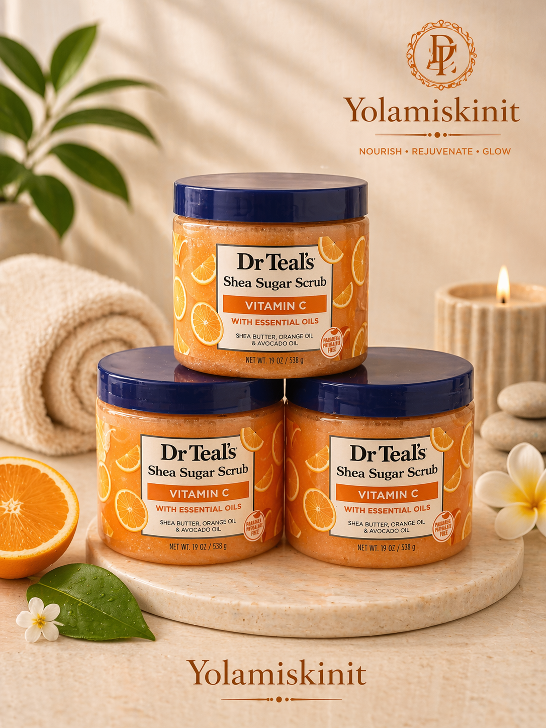 Dr Teal’s Body Scrub – Exfoliating & Relaxing Scrub for Smooth Skin