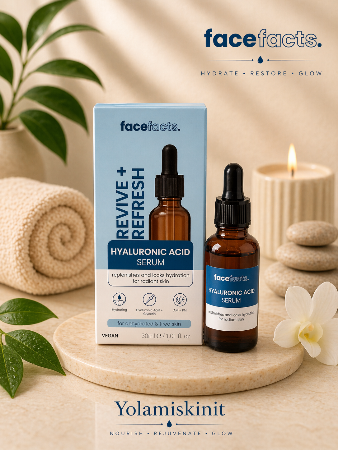 Face Facts Revive+ Refresh Hyaluronic Acid Serum
