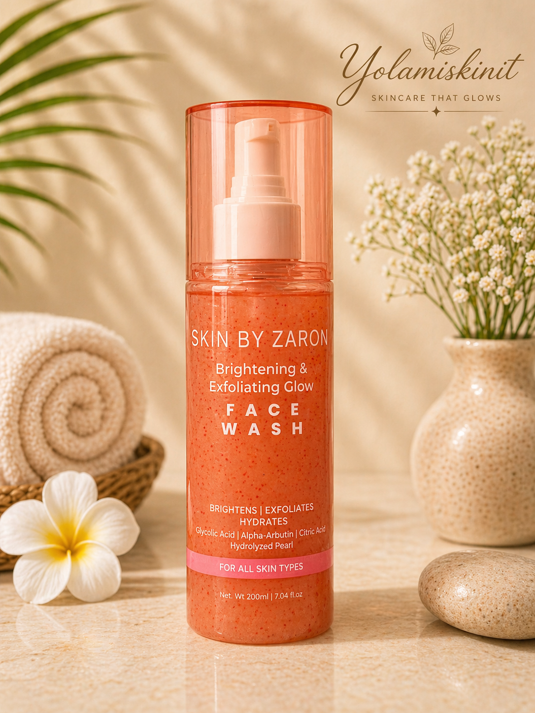 Skin by Zaron Face Wash Brightening &Exfoliating