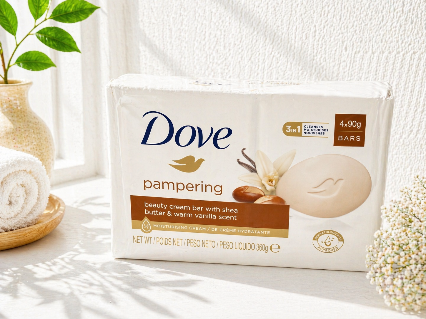Dove 4 in 1 Pampering  Bar Soap