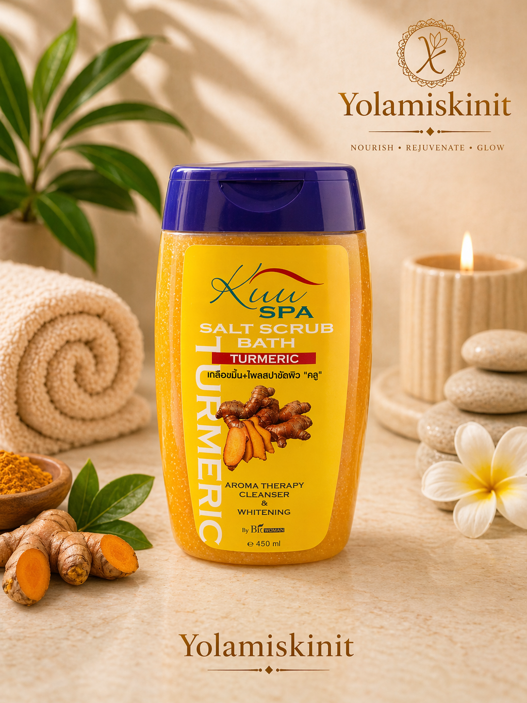 Kuu Spa Salt Scrub – Deep Exfoliating & Brightening Body Scrub