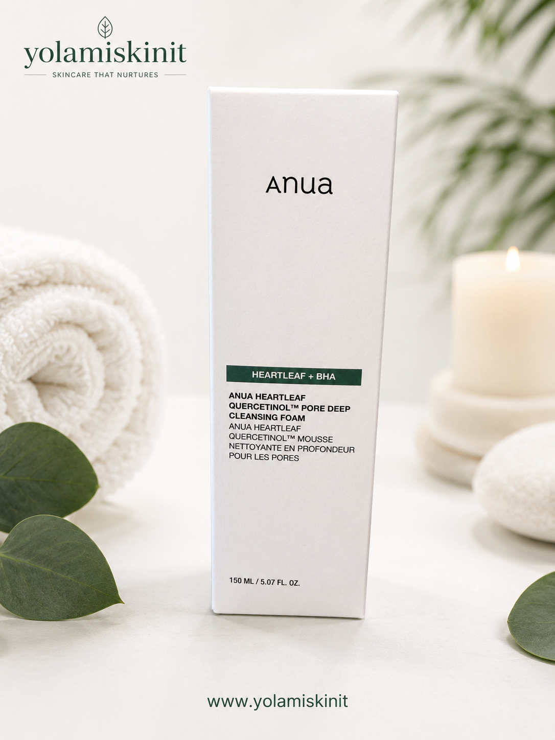 Anua Heartleaf Quercetinol Pore Deep Cleansing Foam 150ml