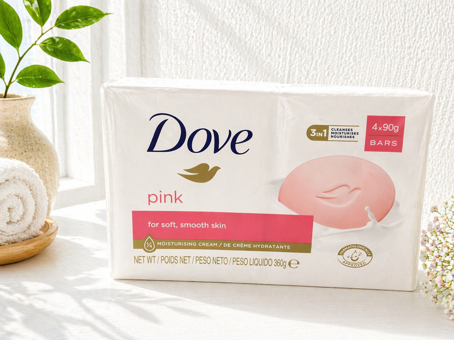 Dove 4 in 1 Pink Bar Soap
