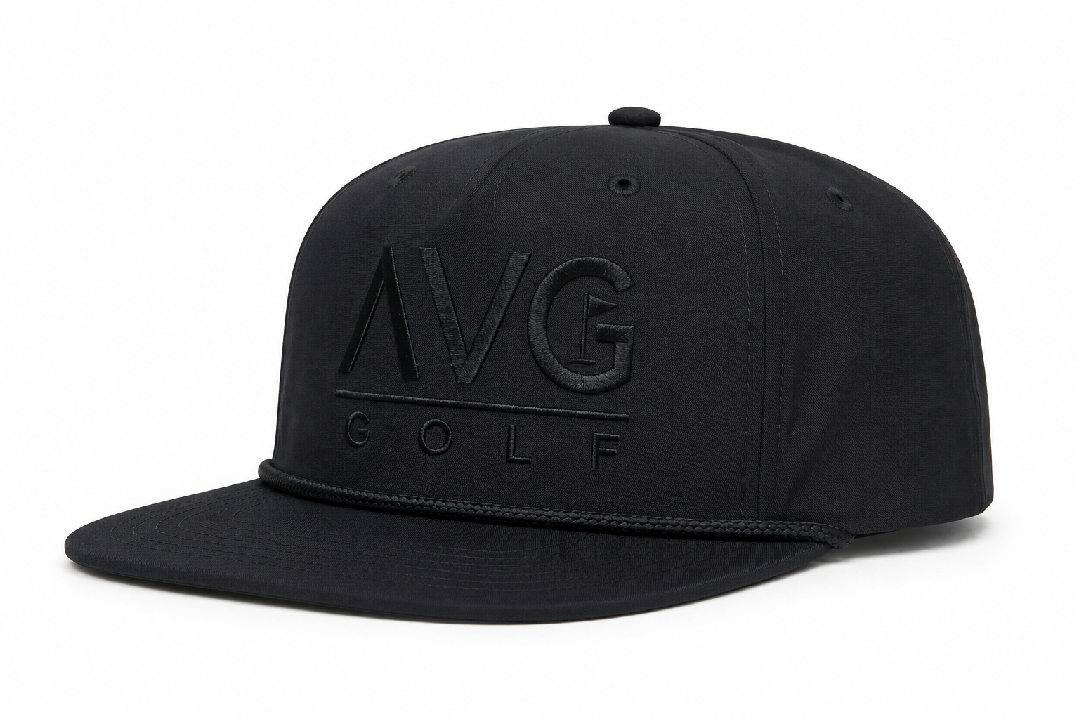 Black on Black AVG Golf Hat