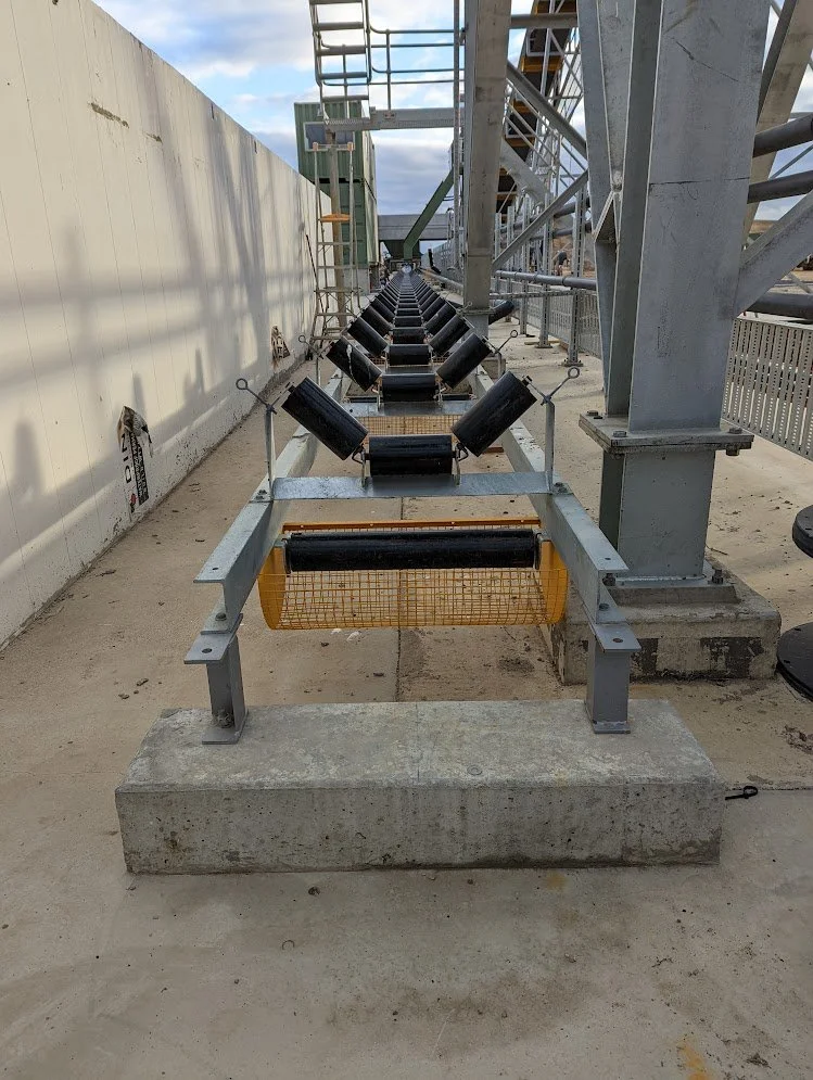 Half built conveyor system