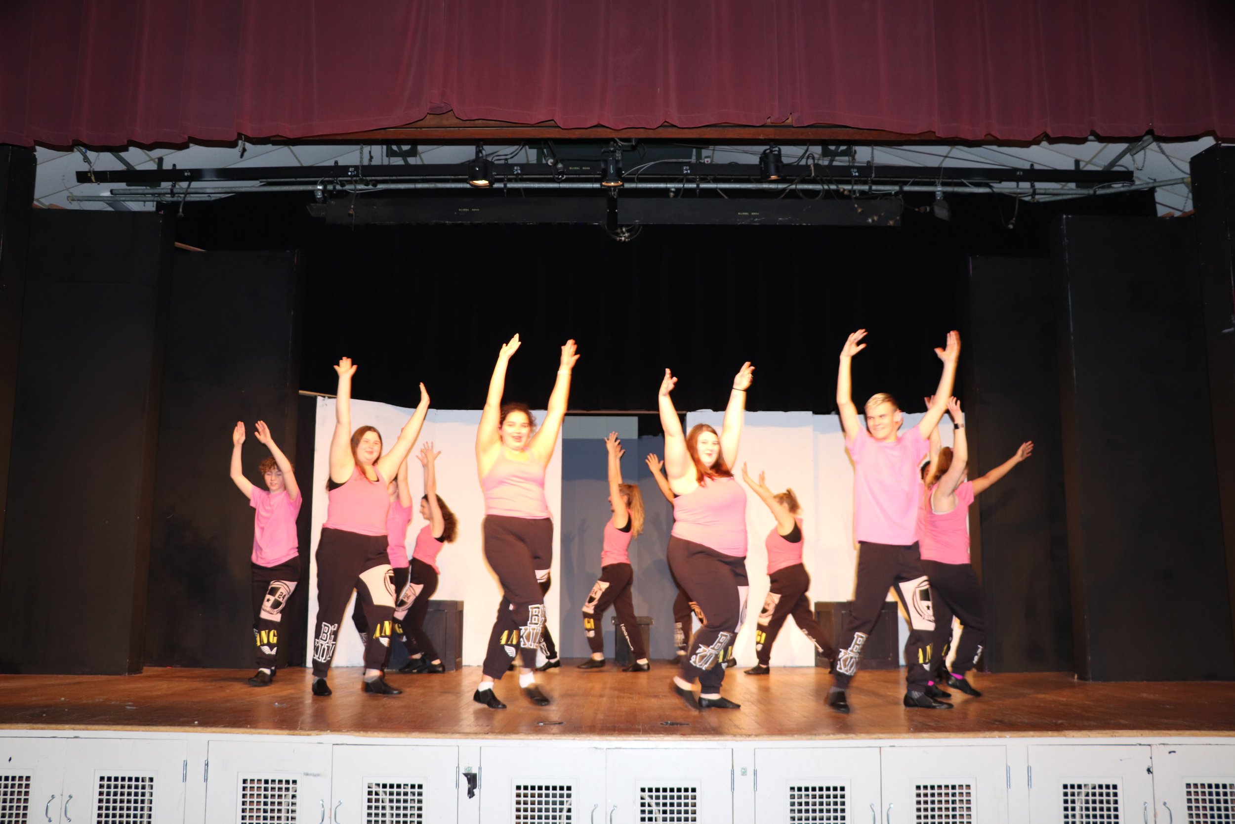 Full Mitchell College Dance Team during Winter Showcase Performance - 2019 - photo by Brit Barry