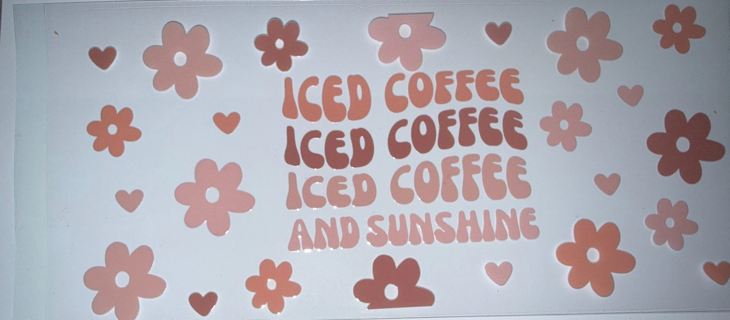 iced coffee & sunshine