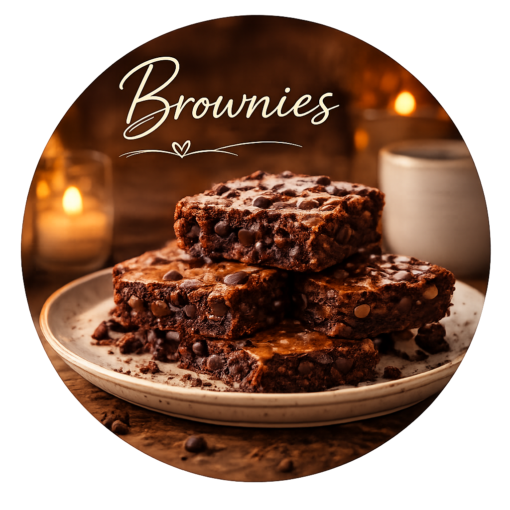 Fudgy brownies with a warm glow.png
