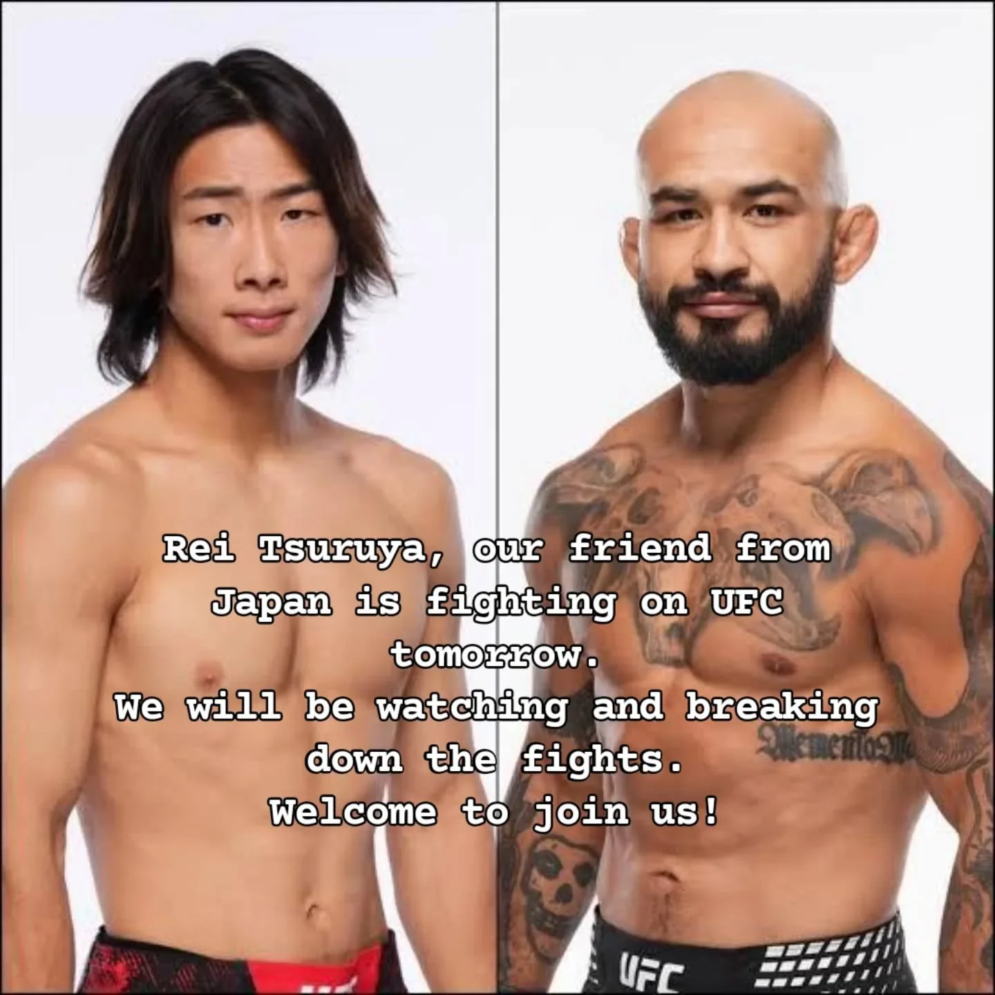 Our head coach Dan, got his back belt from Rei's father.

Rei  is fighting on UFC Macau China against a short notice opponent and up a weight class. 

Send us a message if you would like to come along!