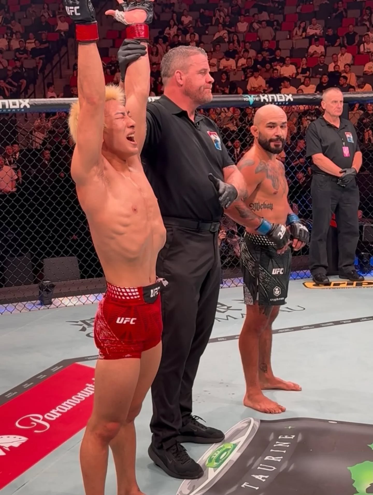 Rei Tsuruya won his fight in the UFC on Saturday night.
Pictured here is Rei and his training partner Takeru Uchida, who won the day before in Road to UFC
They have been training together since they were little.
This is what we want to create at The 