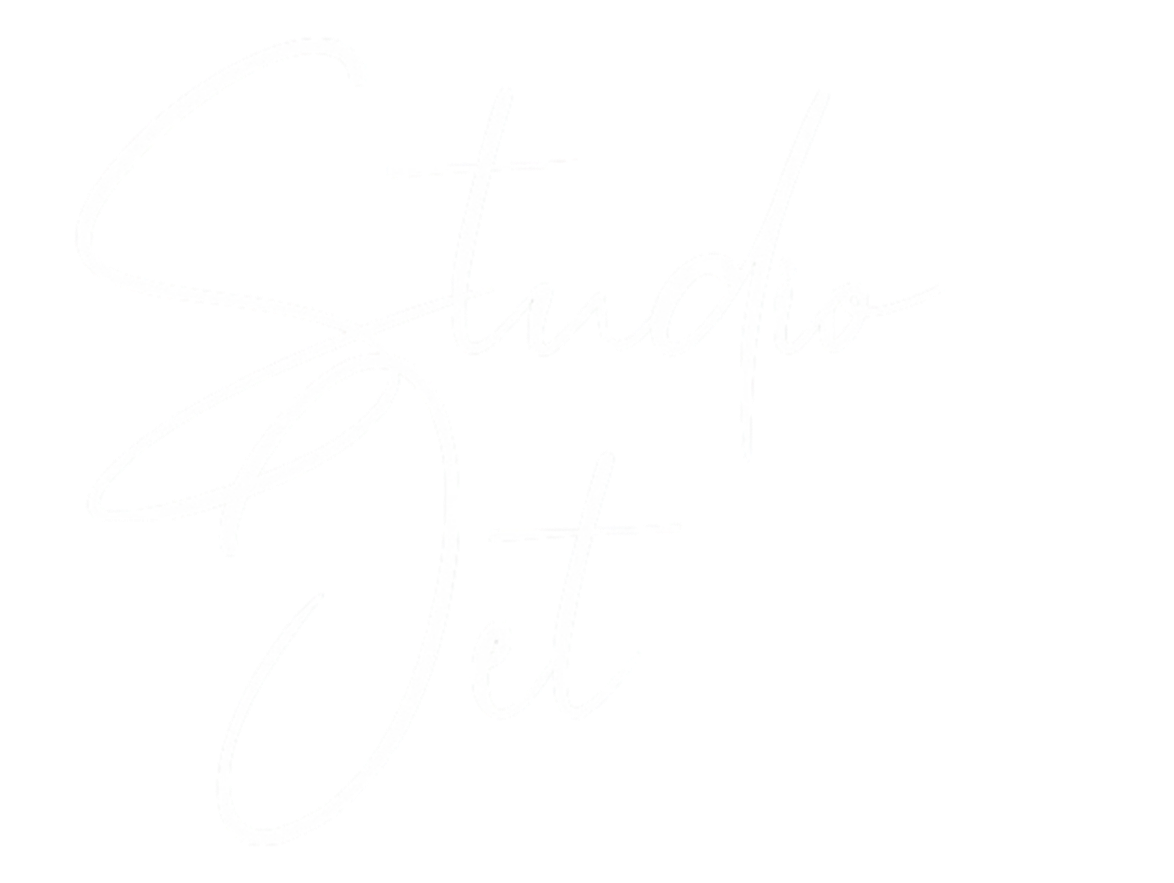 White cursive text on a black background that reads 'Studio Dot'.