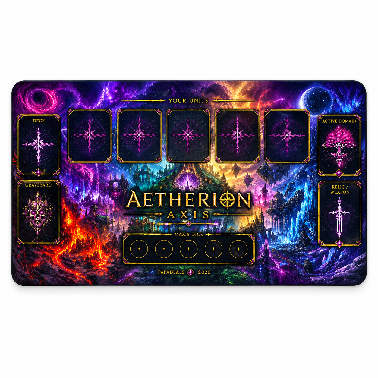 AETHERION AXIS — Ten Domains Premium Play mat