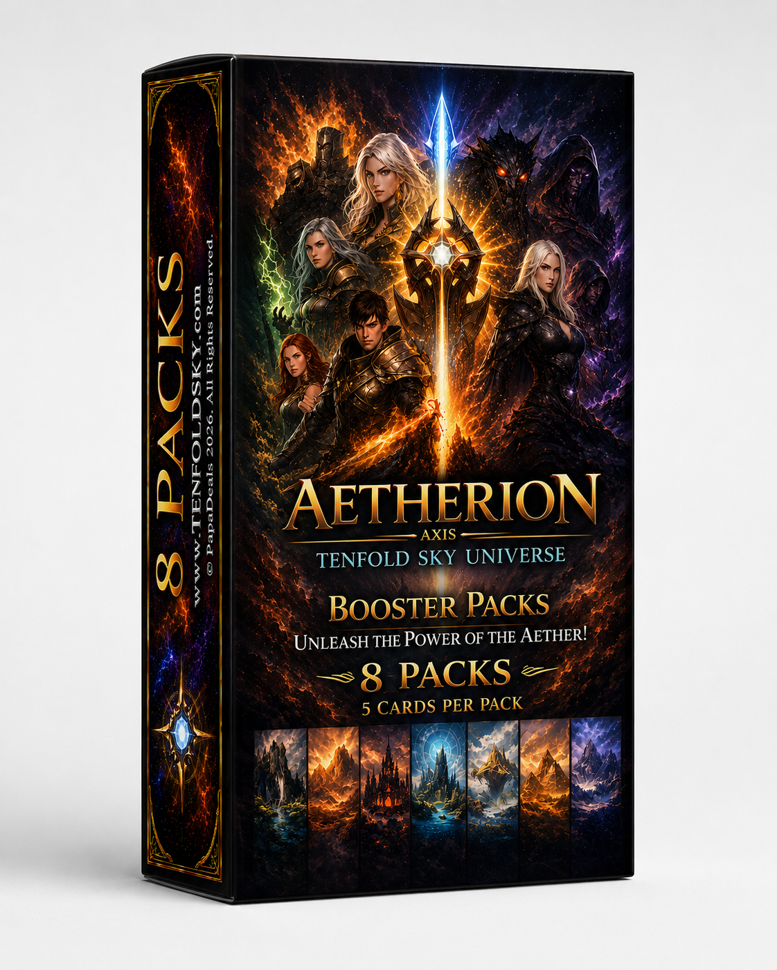 Aetherion Axis: Tenfold Sky Universe — 8 Pack Booster Box