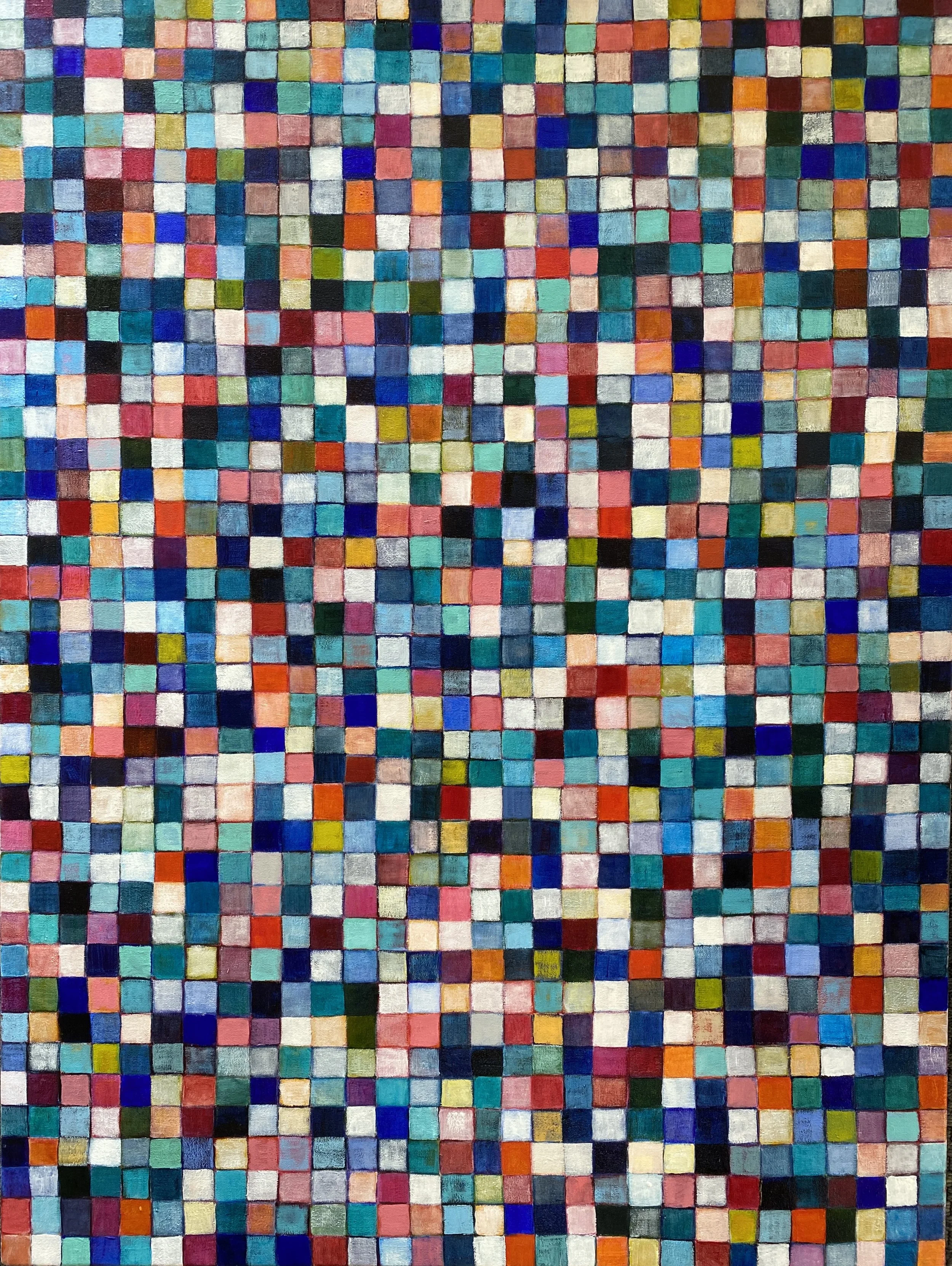 Katrina Collins, Interchange, acrylic on canvas, 100cm x 75cm.