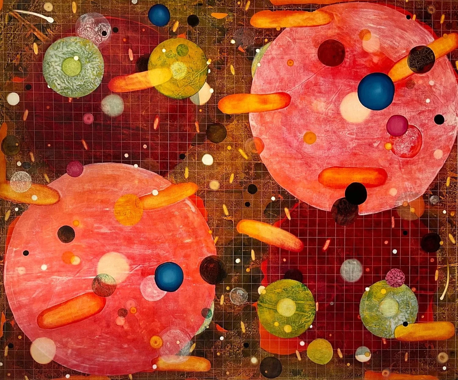 Malcolm Harding, Unity in Variety, 2024, oil on canvas, 150x180cm. SOLD
