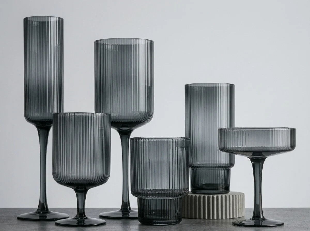 Ribbed Smoky Black Collection