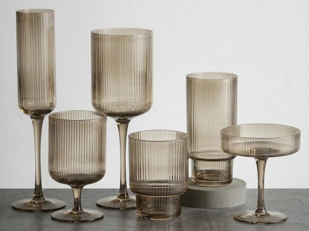 Ribbed Taupe Collection