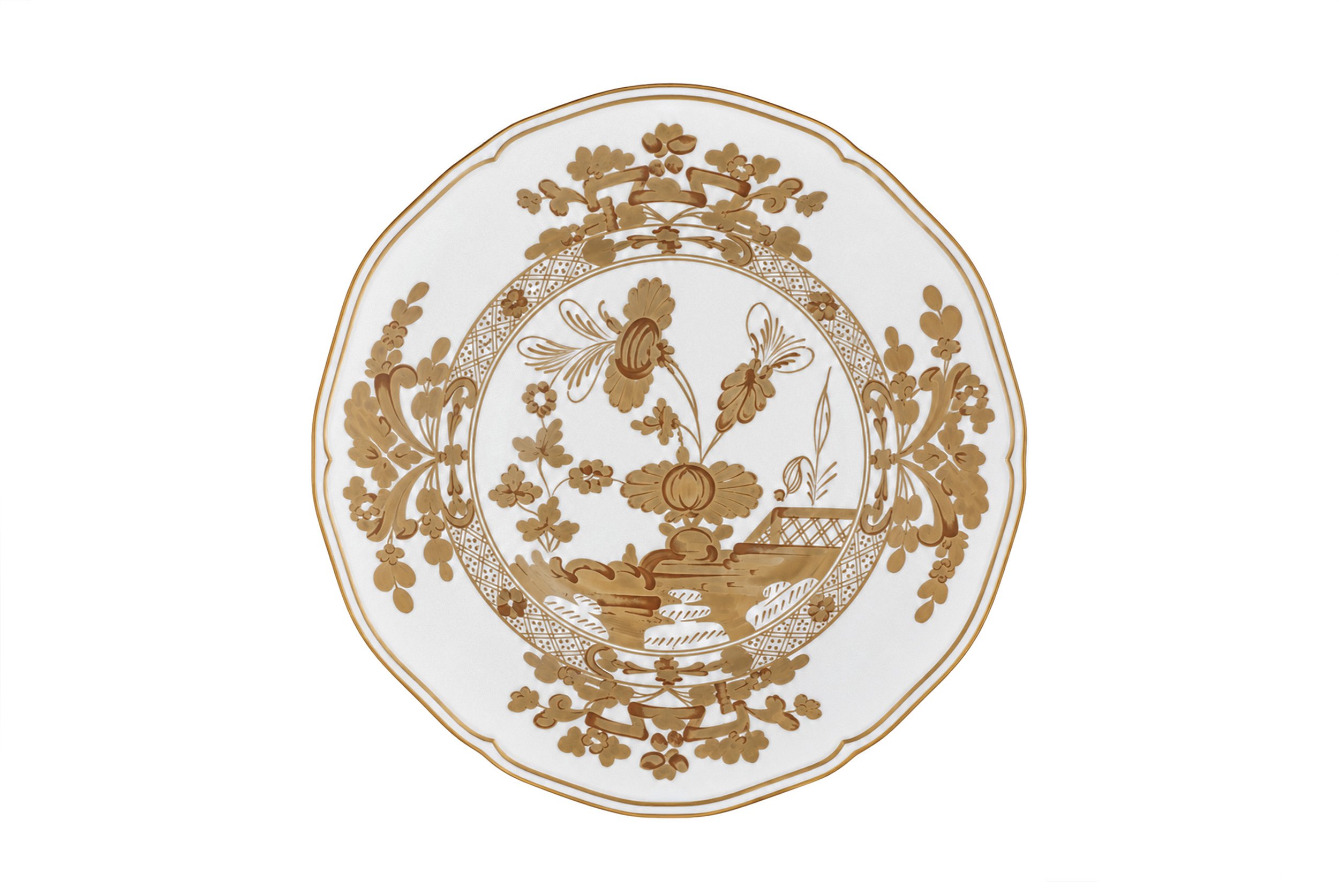 Jardin d’Ambre Dinner Plate – Gold - Dinner.jpg